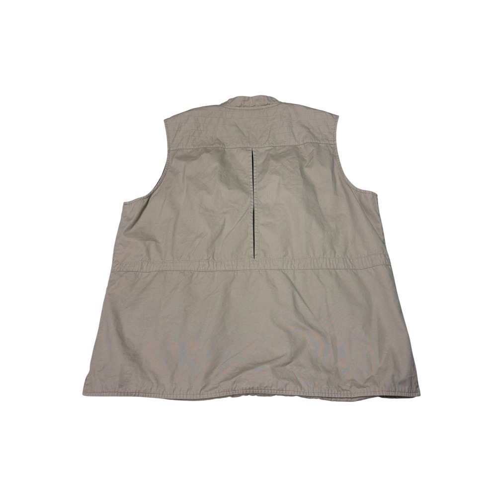 Orvis Mens Khaki Cotton Utility Fishing Travel Vest XL OR-7P78 Tan Mesh Lined - Picture 7 of 9